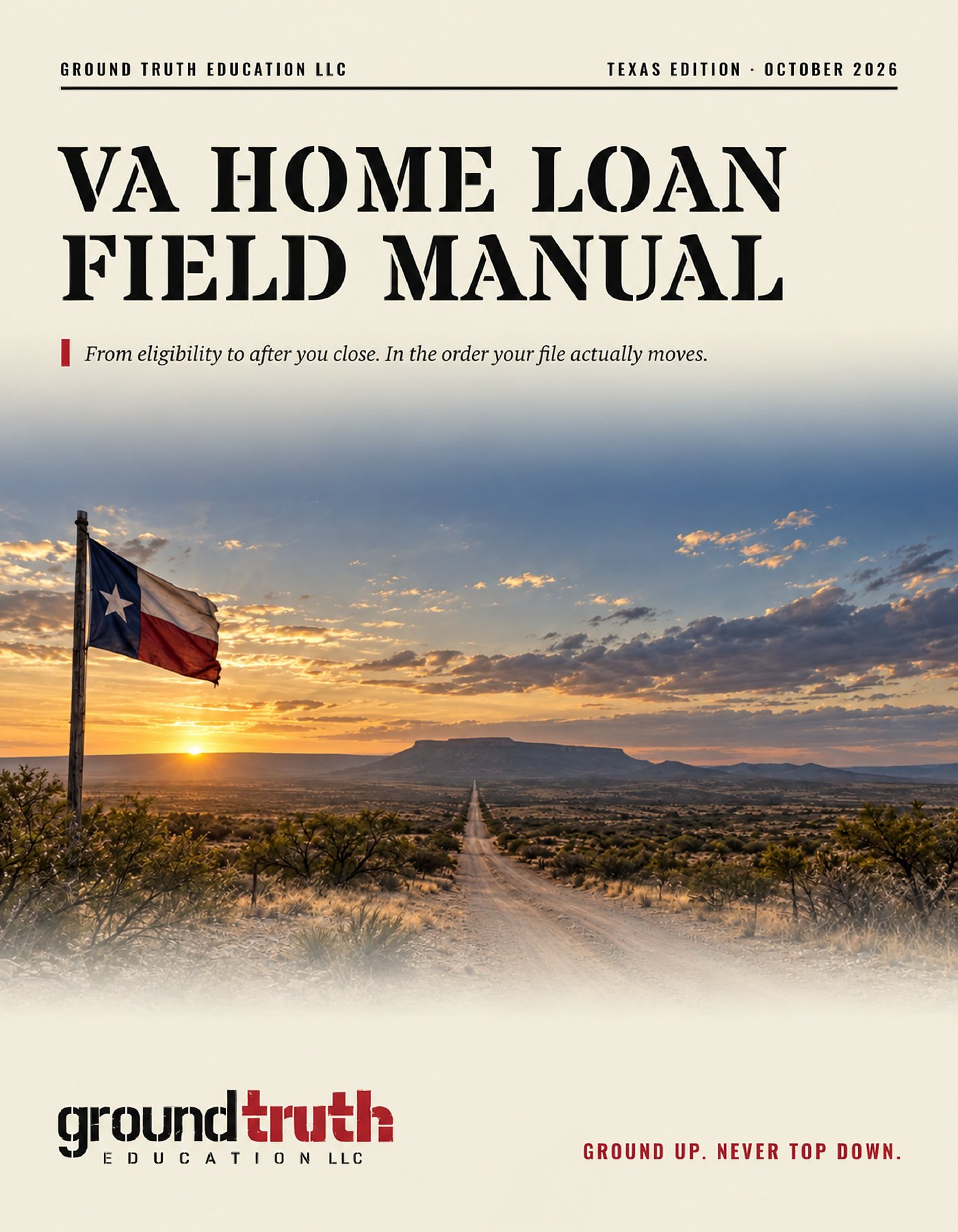VA Home Loan Field Manual, Texas Edition — cover